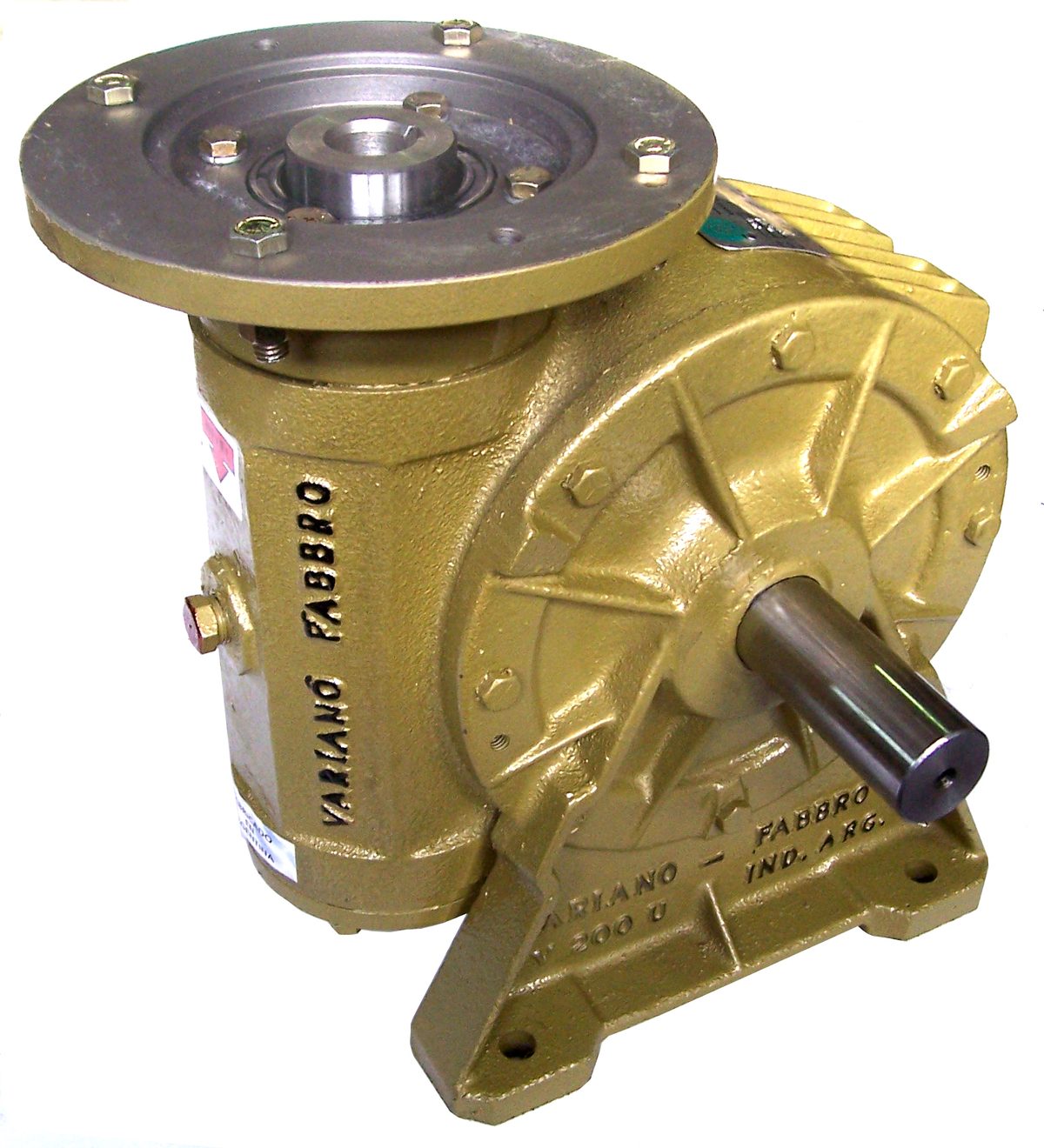 Reductor sinfín corona Variano Fabbro V 200 U con brida para motor